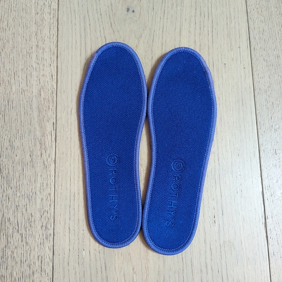 Rothys Chelsea size 6.5 grey and orange stripe authentic EUC - Picture 8 of 12